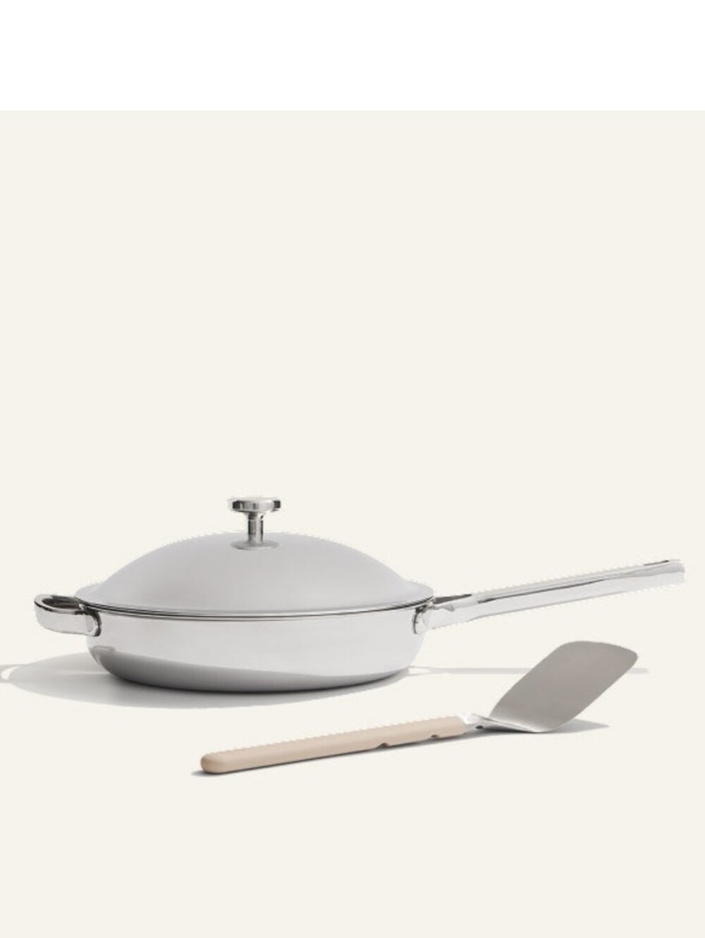 Our Place Titanium Always Pan Pro in Chrome. Beautiful and Brand New!